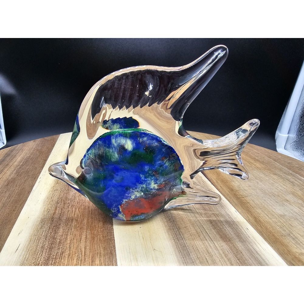 Hand Blown‎ Glass Fish/Paperweight/Decor/Colorful